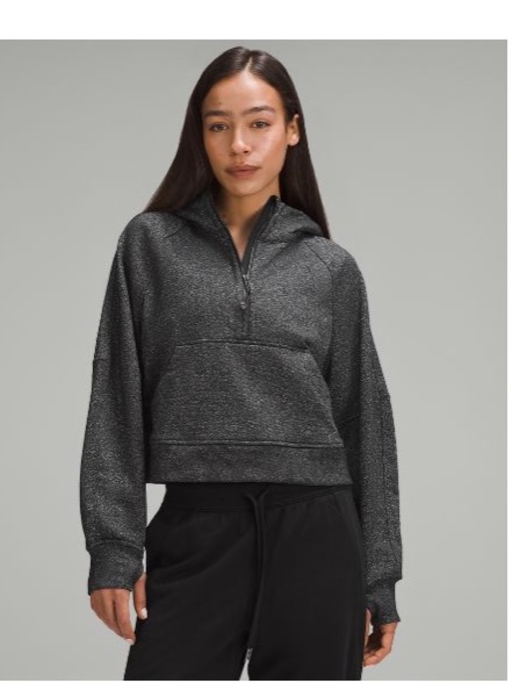 Lululemon Scuba Oversized Half-Zip Hoodie *Sparkle XL/XXL